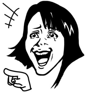 爆笑している画像